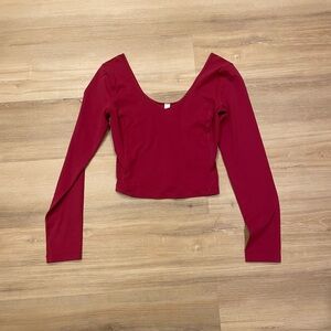 Lululemon size 4 V Neck Align Long Sleeve Scoop Back - NWT